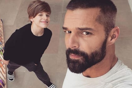 Ricky Martin subió un video a su perfil de Instagram, en una escena cotidiana junto con uno de sus hijos y sus perros