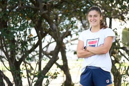 Riera, en el Cenard, donde vive cuando no está en su Pergamino natal: "El tenis me parecía divertido porque era muy competitivo y tenía que resolver todo sola"