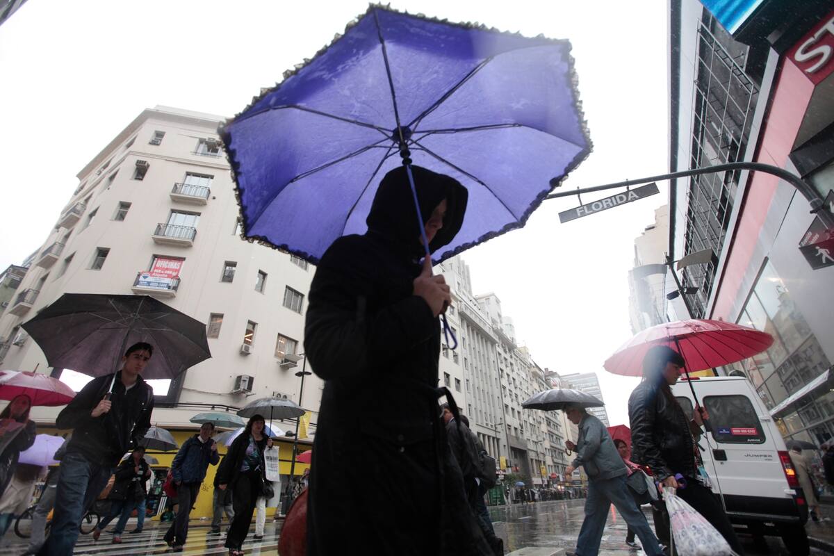 Rige un alerta de lluvias y tormentas en gran parte del país
