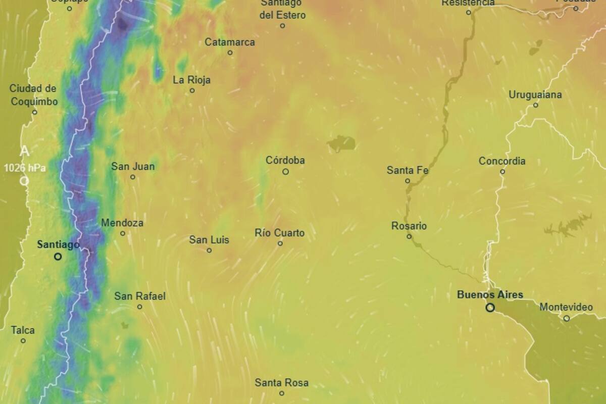Rige una alerta amarilla para al menos 6 provincias durante este lunes 8 de septiembre