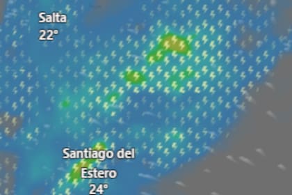 Rige una alerta por tormentas en 10 provincias de la Argentina