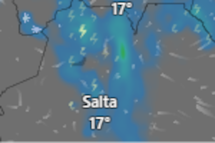 Rige una alerta por tormentas para este jueves