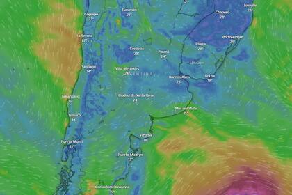 Rigen alertas amarillos por tormenta en el AMBA, Entre Ríos y La Pampa y por viento en 8 provincias
