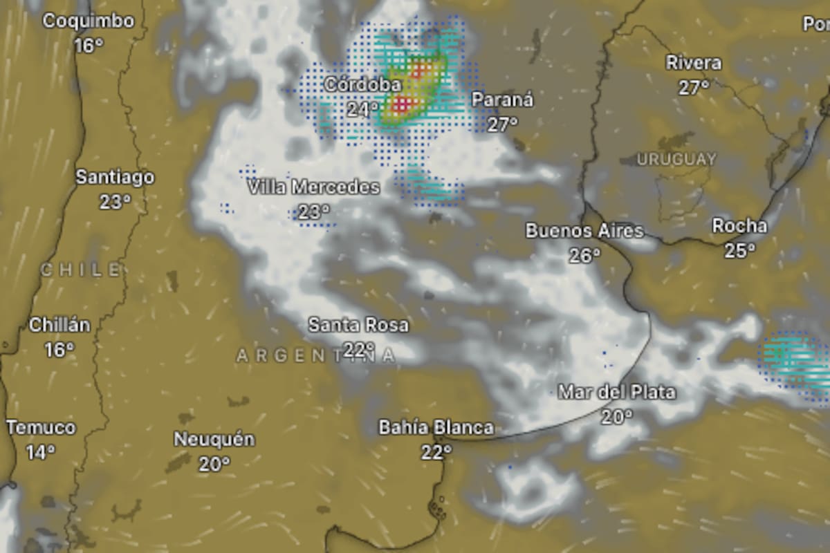 Rigen alertas por tormentas y vientos en 10 provincias.