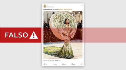 Rihanna no estuvo en la Met Gala este año.