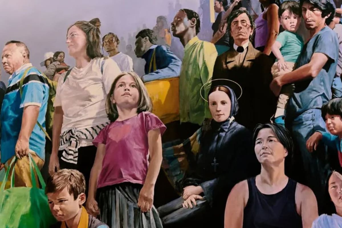 Rinden homenaje a los inmigrantes con mural de la Catedral de San Patricio (Instagram @newyorkacademyofart)