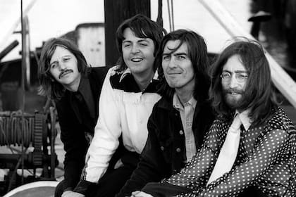 Ringo Starr, Paul McCartney, George Harrison y John Lennon, a finales de los años 60