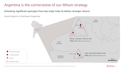 Rio Tinto asegura que permanecerá en la Argentina por décadas y evalúa nuevas oportunidades, incluso en cobre