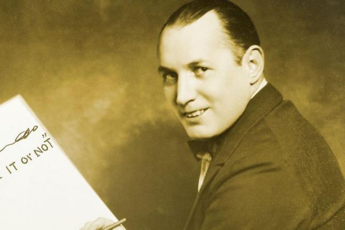 Ripley comenzó su carrera como caricaturista deportivo pero cuando se topó con el mundo de las rarezas no dio vuelta atrás