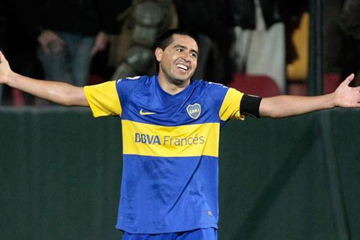 Riquelme con la camiseta de Boca, la que más lo hizo feliz