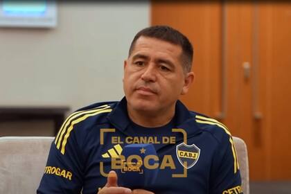 Riquelme, durante la entrevista que dio al canal oficial de Boca