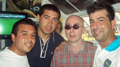Riquelme y el Indio Solari en la Bombonera