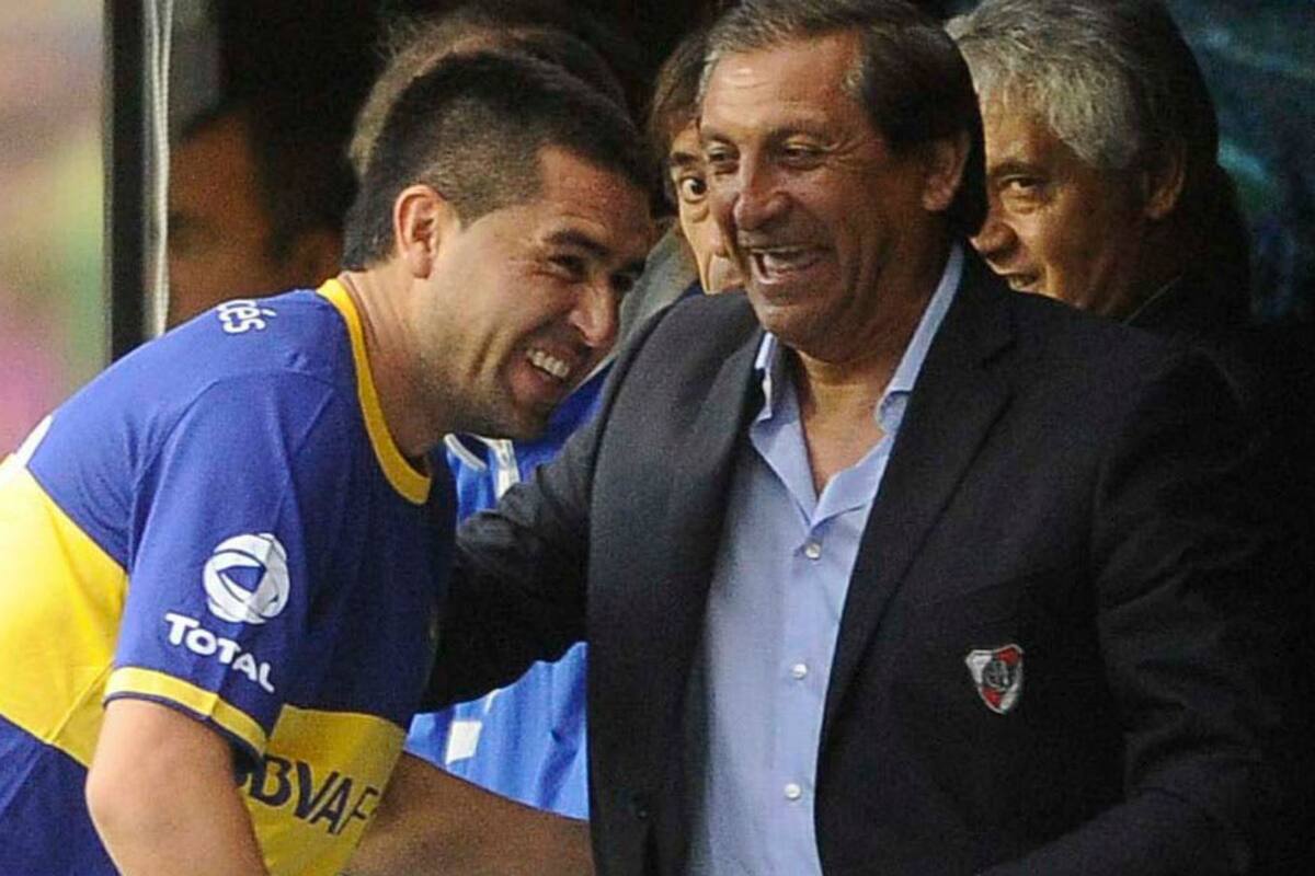 Riquelme y Ramón Díaz, en el último cruce en un campo de juego: el día del gol de Ramiro Funes Mori en la Bombonera