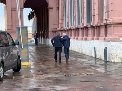 Ritondo y De Andreis en la Casa Rosada