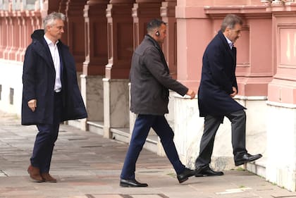 Ritondo y De Andreis, en la Casa Rosada