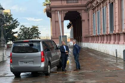Ritondo y De Andreis en la Casa Rosada