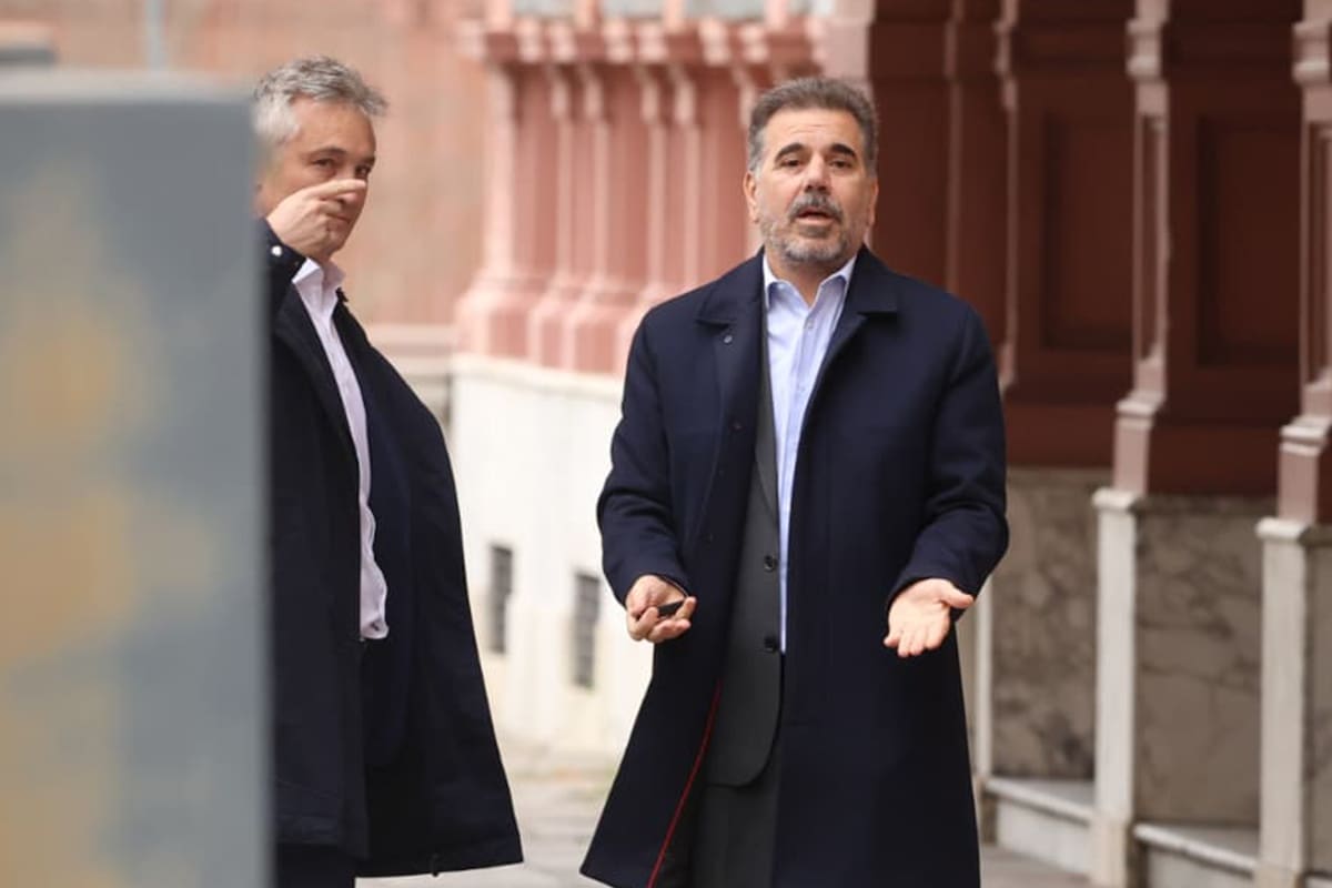 Ritondo y Fernando de Andreis llegan a la Casa Rosada para reunirse con Santilli