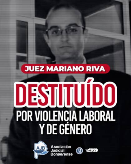 Riva había sido suspendido a fines del año pasado