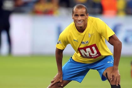 Rivaldo, sonriente: fue un fuera de serie
