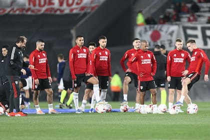 River, en acción, antes del encuentro