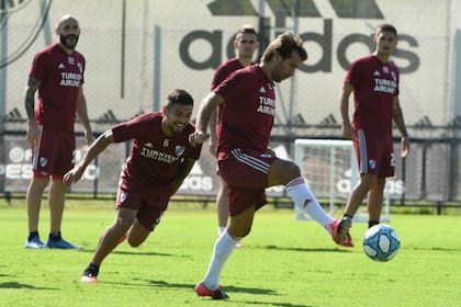 River, en el último entrenamiento antes de recibir a Banfield, por la Superliga
