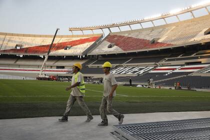 River presentó las nuevas obras en el Monumental; se verá un estadio renovado desde este domingo, en el partido ante Argentinos