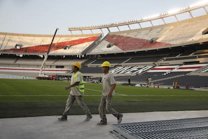 River presentó las nuevas obras en el Monumental; se verá un estadio renovado desde este domingo, en el partido ante Argentinos