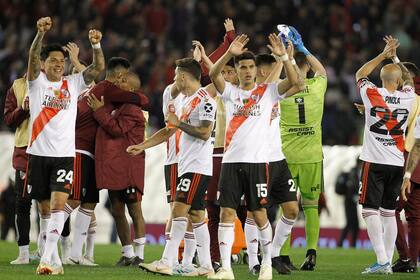 El festejo de River con su público.
