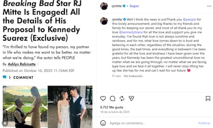 RJ Mitte confirmó la noticia tras filtrarse en el portal People