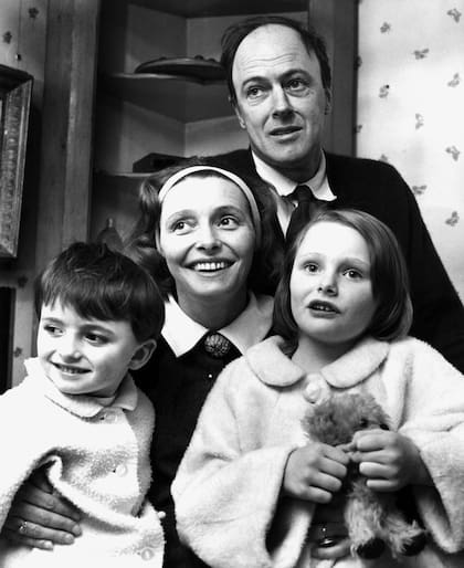 Roald Dahl en familia