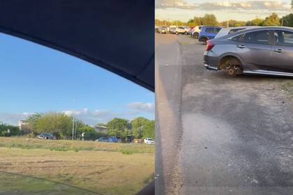 Robaron al menos 20 autos durante los festejos (Captura video)