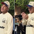 Robbie Williams sorprendió a los fans en Buenos Aires y cantó junto a ellos en plena calle