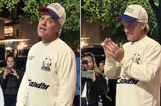 Robbie Williams sorprendió a los fans en Buenos Aires y cantó junto a ellos en plena calle