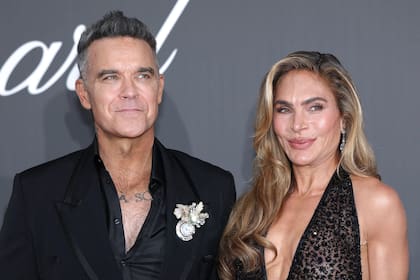 Robbie Williams y su esposa Ayda Field en el último festival de cine de Cannes