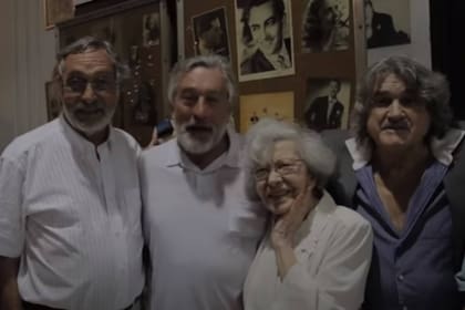 Robert de Niro en La Casa del Teatro, en 2015 y junto a Luis Brandoni y su gran amigo Lito Cruz
