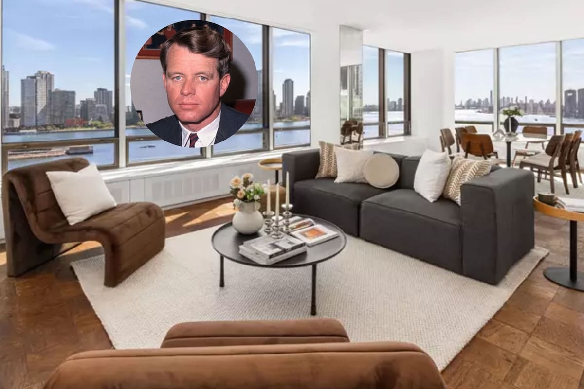 Robert F. Kennedy compró la vivienda en 1965 (ColdwellBankerHomes.com/Compass) (Wikimedia Commons/Bettman Archive)