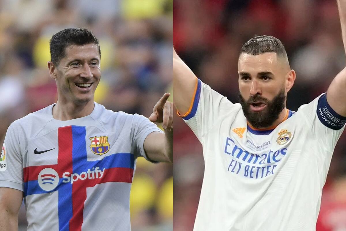Robert Lewandowski y Karim Benzema pelearán palmo a palmo por ser el goleador de La Liga de España