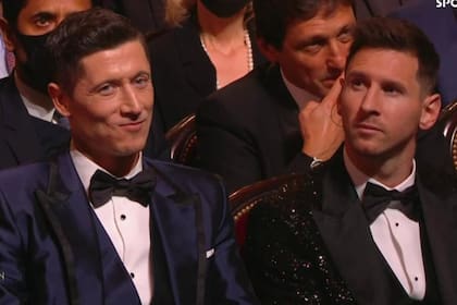 Robert Lewandowski y Lionel Messi, en la última gala del Balón de Oro