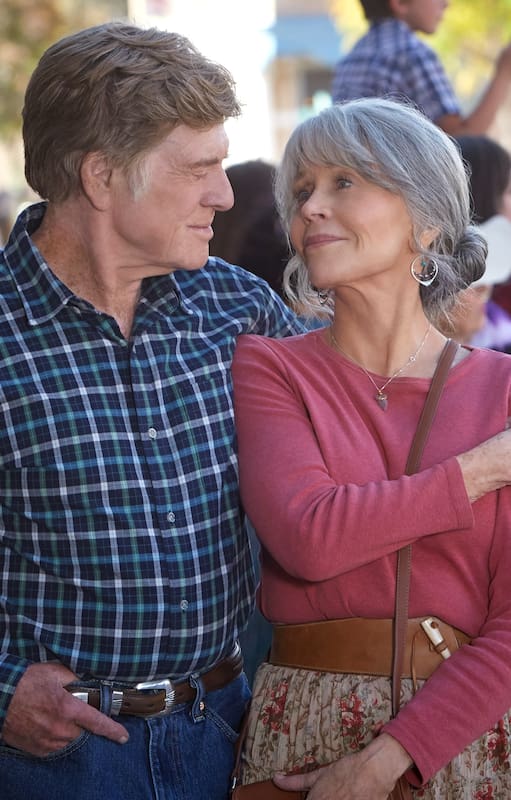 Robert Redford y Jane Fonda en el film Nosotros en la noche