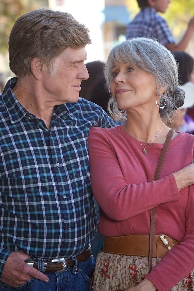 Robert Redford y Jane Fonda en el film Nosotros en la noche