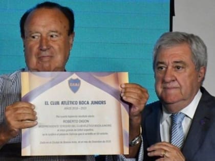 Roberto Digón, cuando volvió a Boca tras el triunfo de Jorge Ameal como presidente, a fines de 2019
