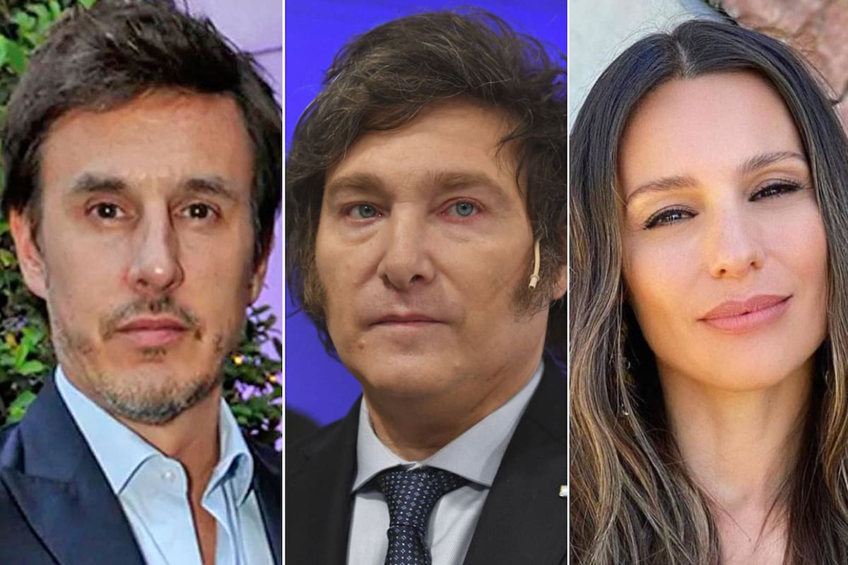 Roberto García Moritán, Javier Milei y Pampita