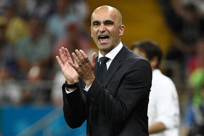 Roberto Martinez, dirigiendo a los belgas