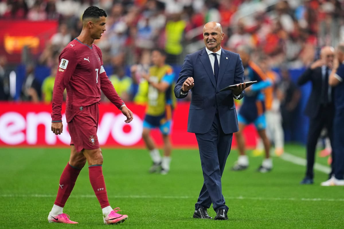 Roberto Martínez, el último DT mundialista de Cristiano Ronaldo, se fue de Portugal (AP Photo/Julio Cortez)