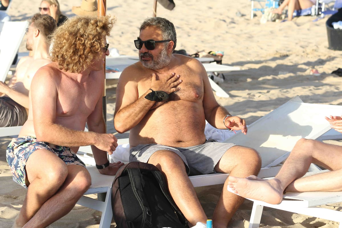 Roberto Moldavsky y Rulo Schijman se encontraron en La Mansa y conversaron amigablemente