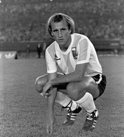Roberto Mouzo, en el Monumental, el día 24 de agosto de 1983; la Argentina venció a Brasil por 1 a 0 por la Copa América