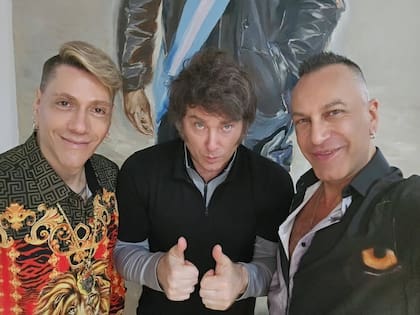 Roberto Piazza, Javier Milei y Walter Vázquez