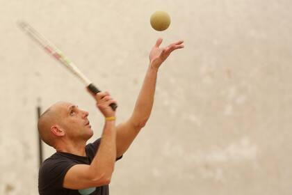 Roberto Rivas, en las prácticas que realiza con su profesor Eduardo Raffetto