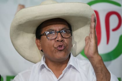 Roberto Sánchez, candidato presidencial del partido Juntos por el Perú