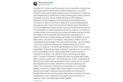 Roberto Saviano lo despidió con un duro comunicado
